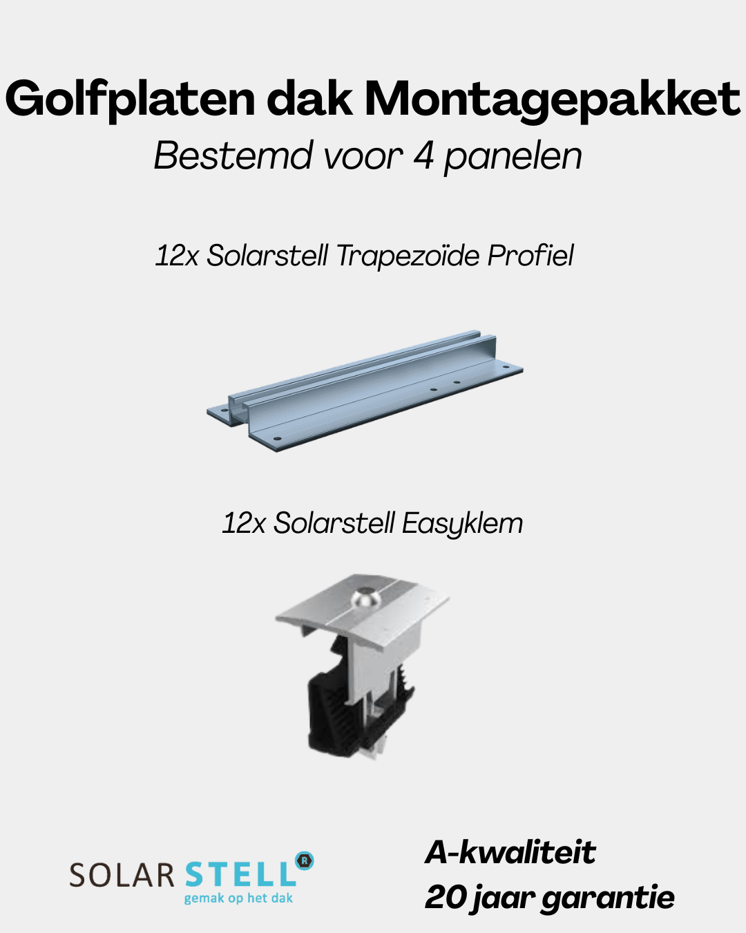 Système de panneaux solaires Hoymiles Plug &amp; Play – 4 panneaux (micro-onduleur, câblage et sous-structure inclus)